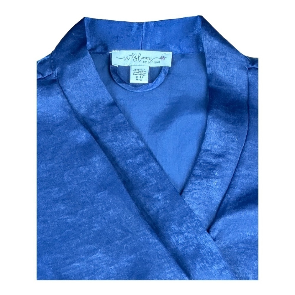 In Bloom Sleep Robe Navy Blue Size M-L - Picture 3 of 6